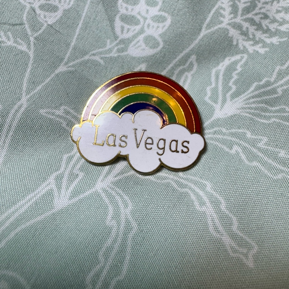 Vintage ‘80s Las Vegas Rainbow Enamel Pin